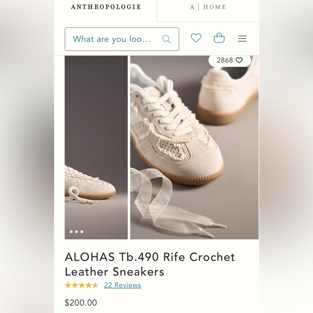 ALOHAS cream lace sneaker